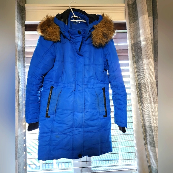 Blue Point Zero Inset Hood Jacket With Removable Faux Fur Trim - Picture 1 of 4